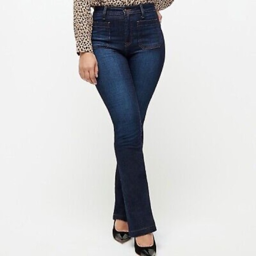 J Crew Curvy Bootcut Jean with Patch Pockets size 29 (hemmed)